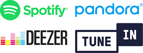 Obsługa Spotify Pandora Deezer Tunein